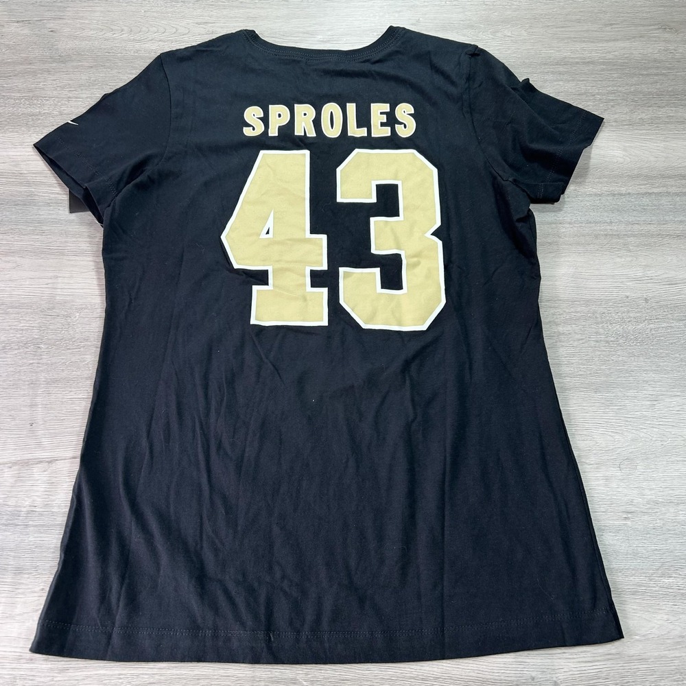 New Orleans Saints Darren Sproles #43 Shirt Womens XL Black NFL Tee Nike